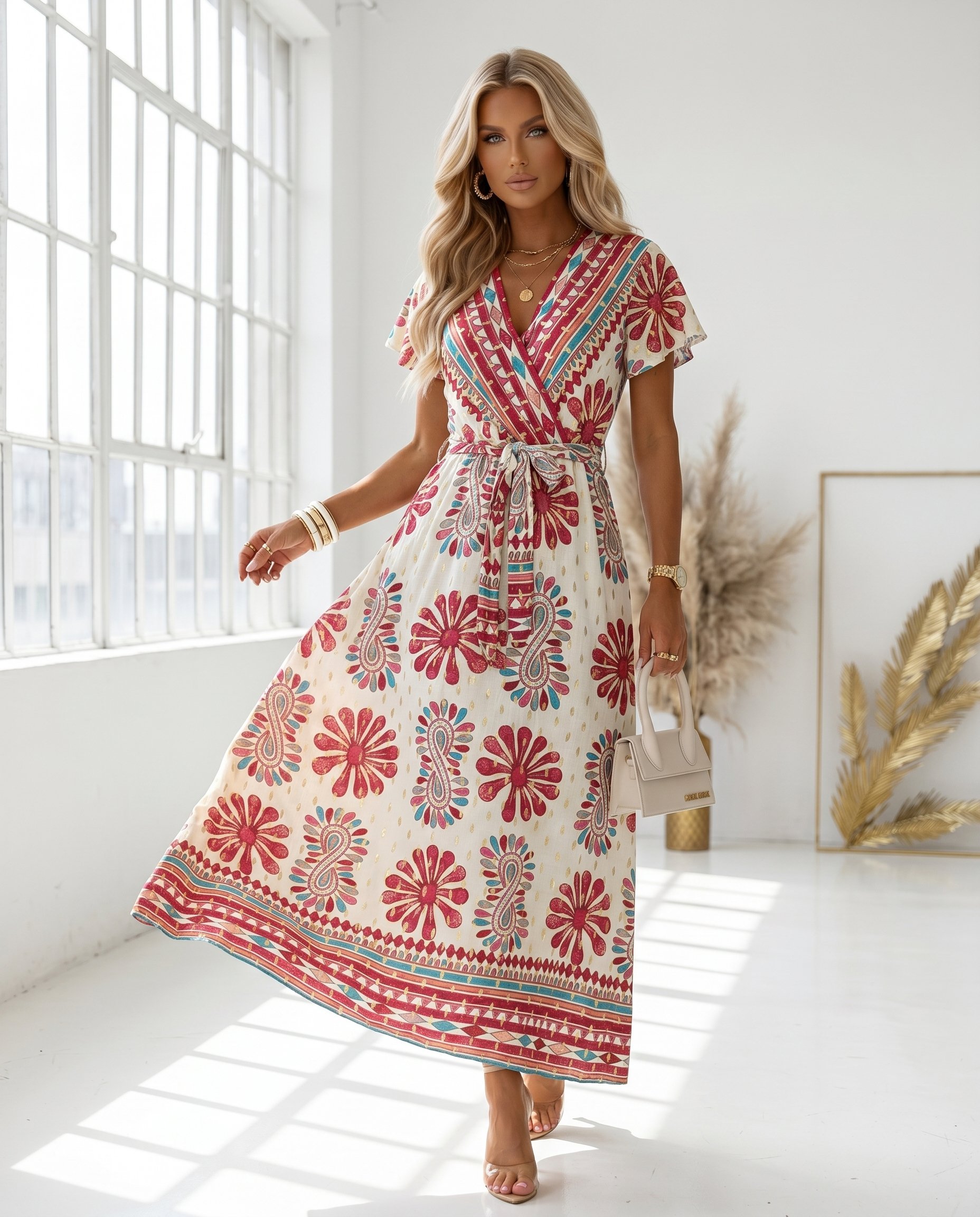Sukienka FIESTA Miss Sara Sleeves