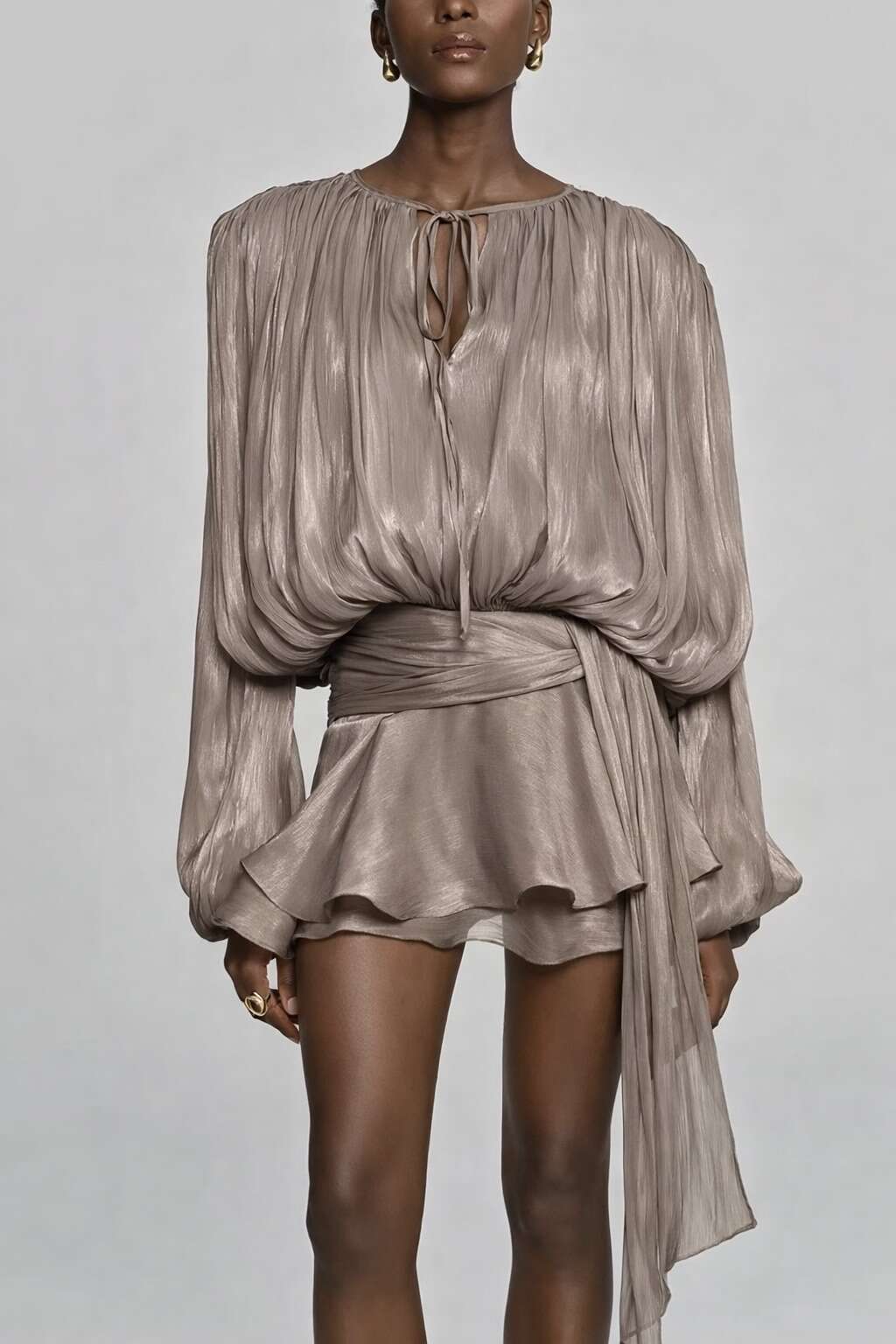 Cropped Faux leather Jacket