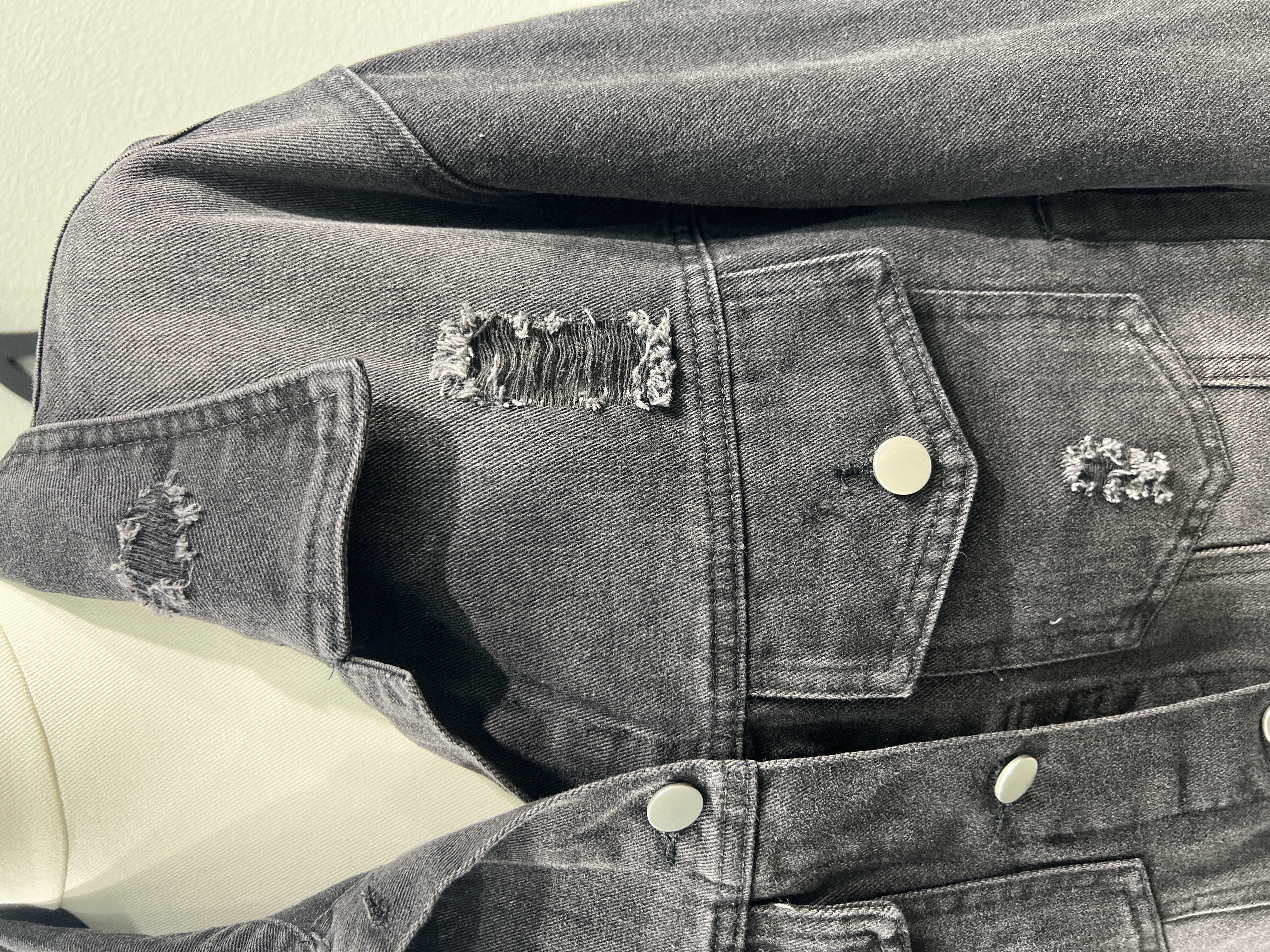 Cropped Faux leather Jacket