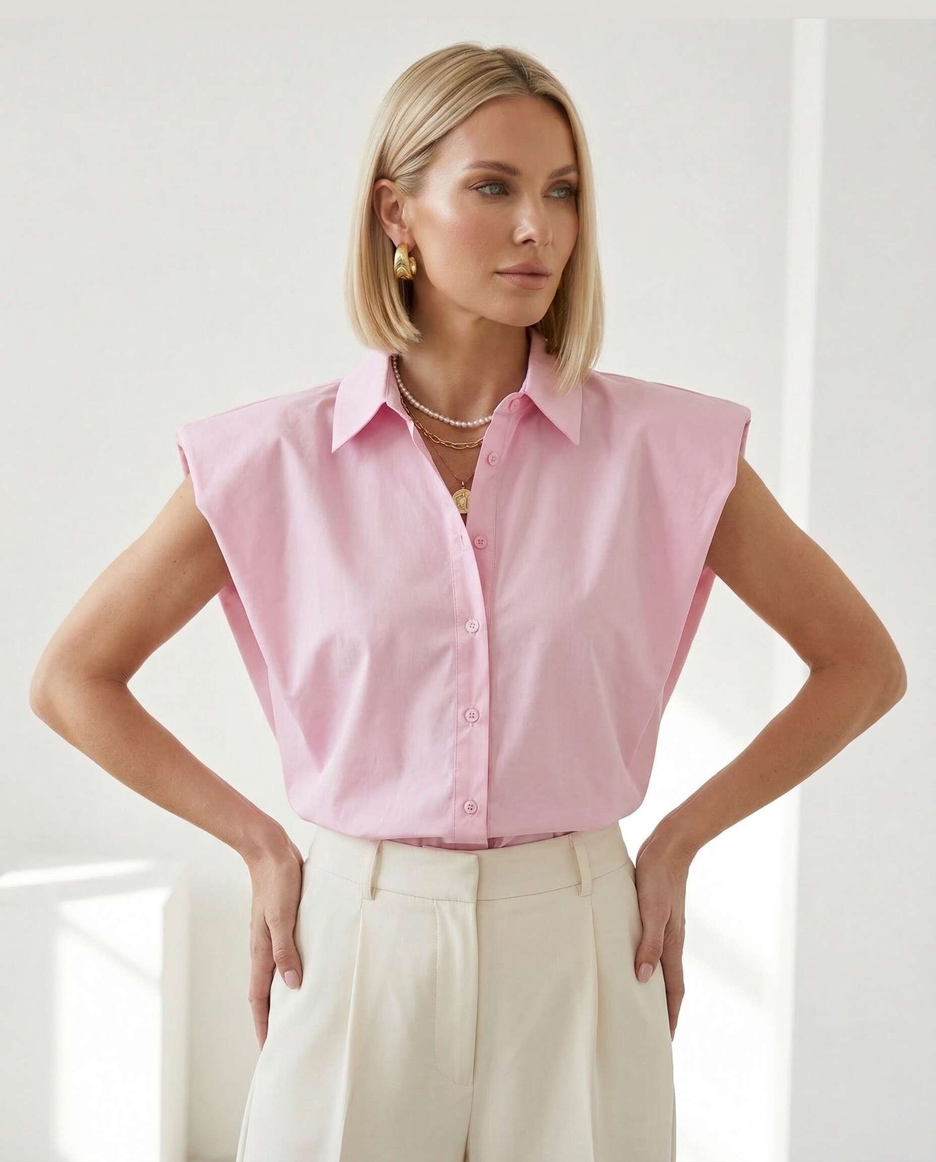 Cropped Faux leather Jacket