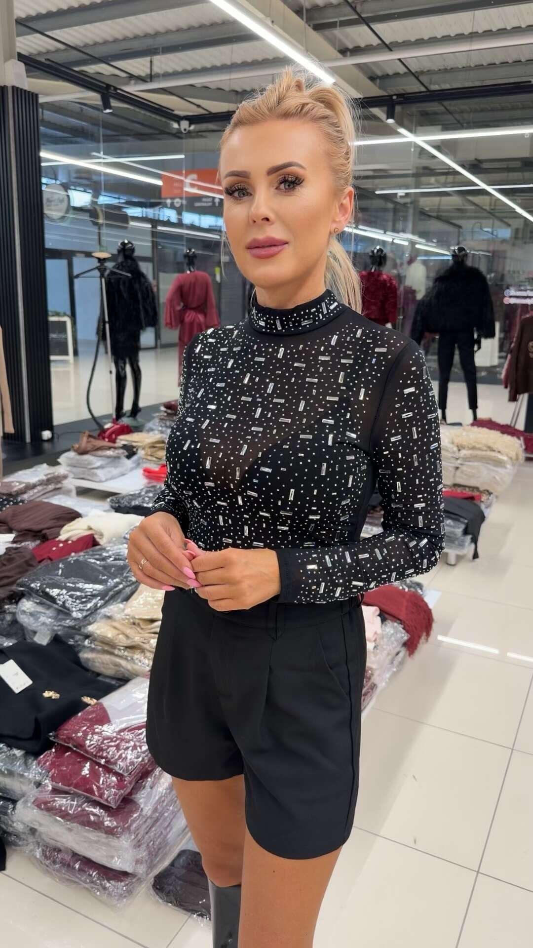 Cropped Faux leather Jacket