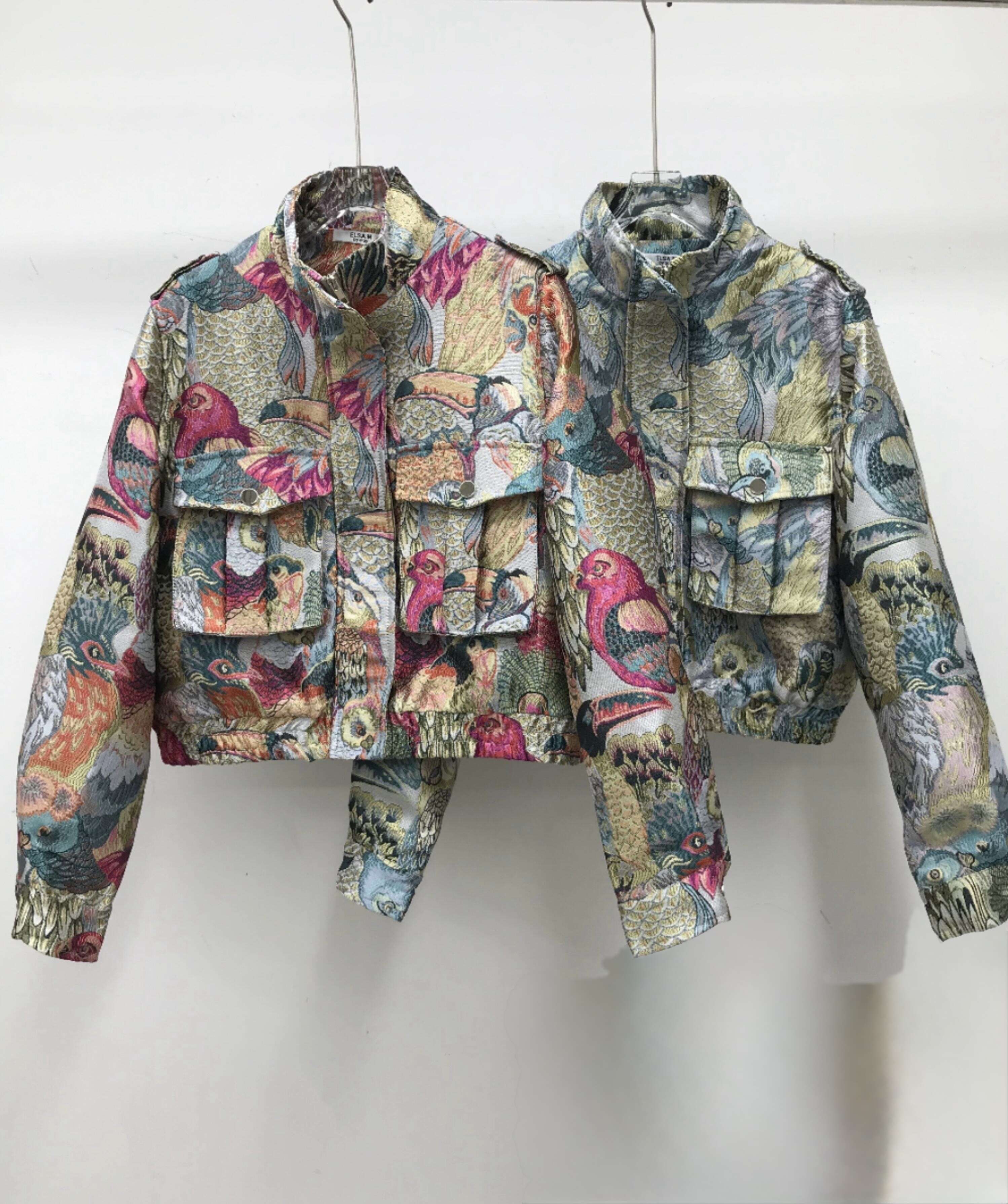 Cropped Faux leather Jacket