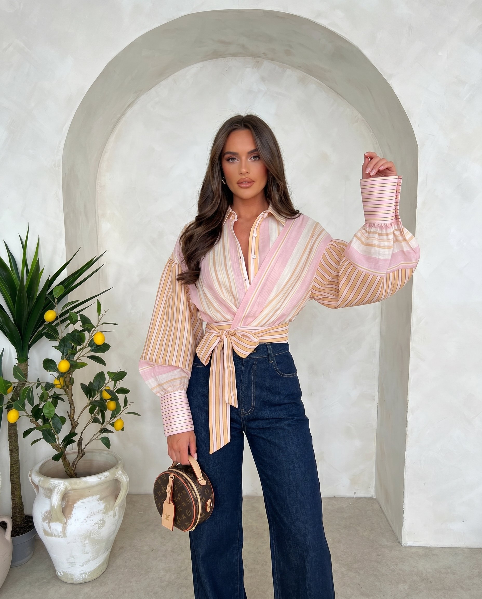 Cropped Faux leather Jacket