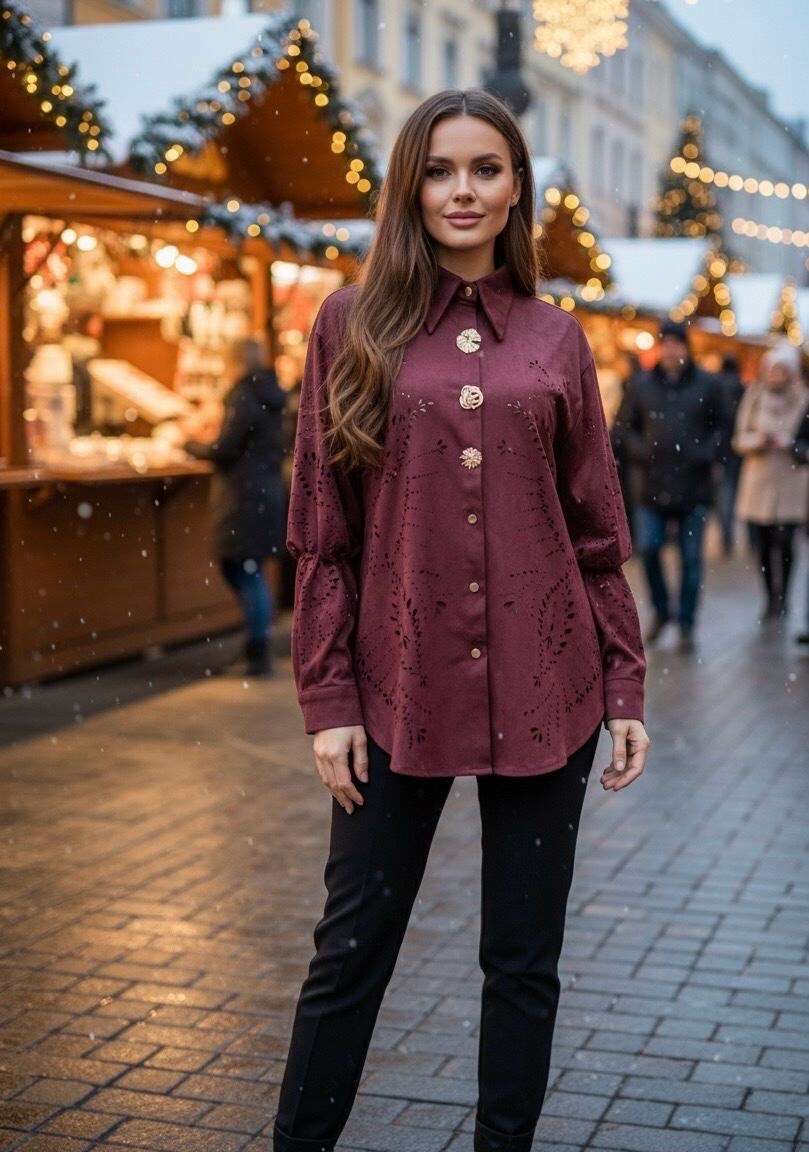 Cropped Faux leather Jacket