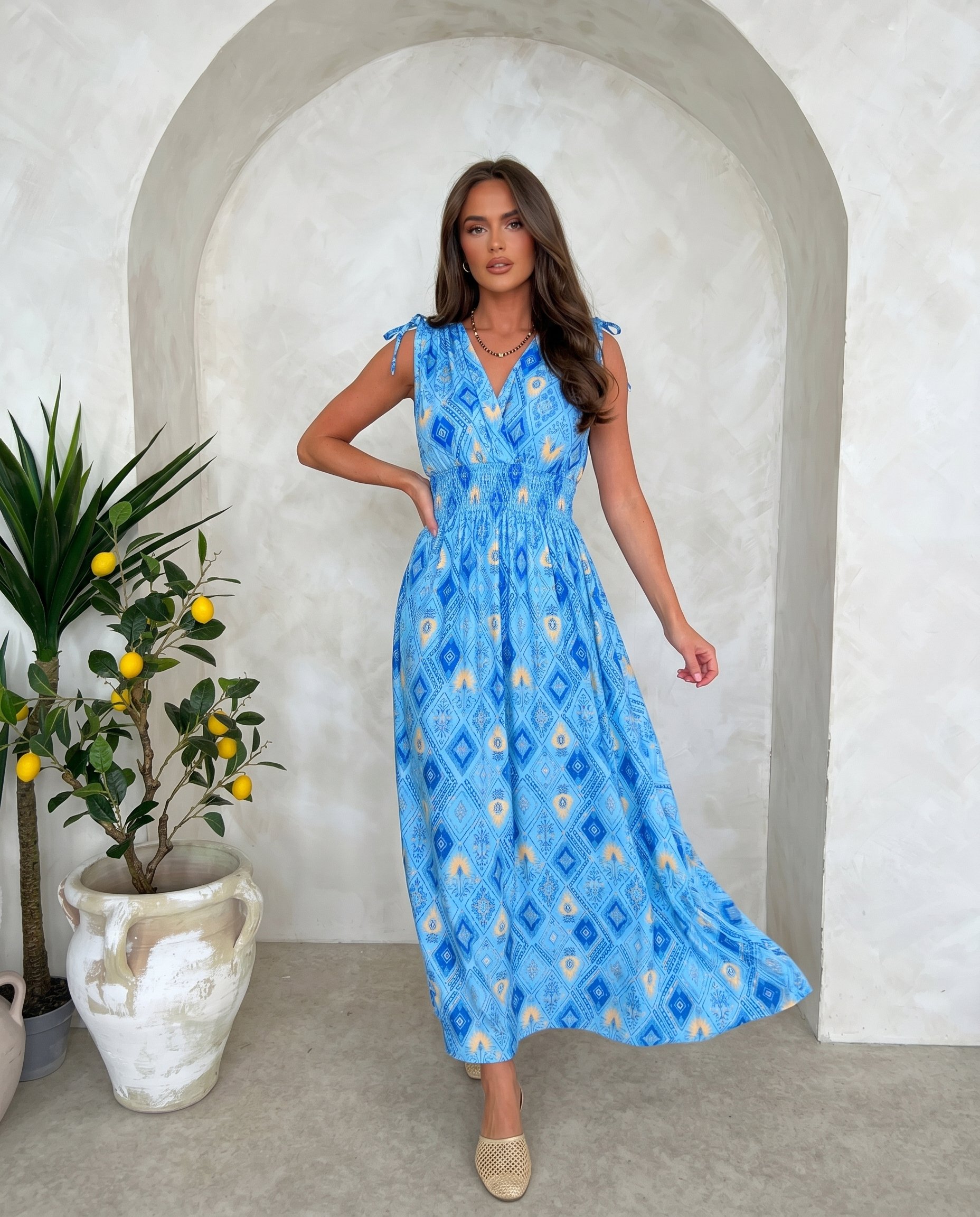 Sukienka FIESTA Zimny Materiał - 3