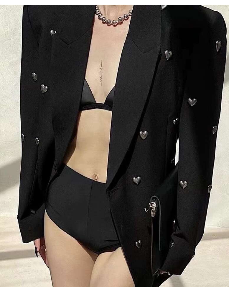 Cropped Faux leather Jacket