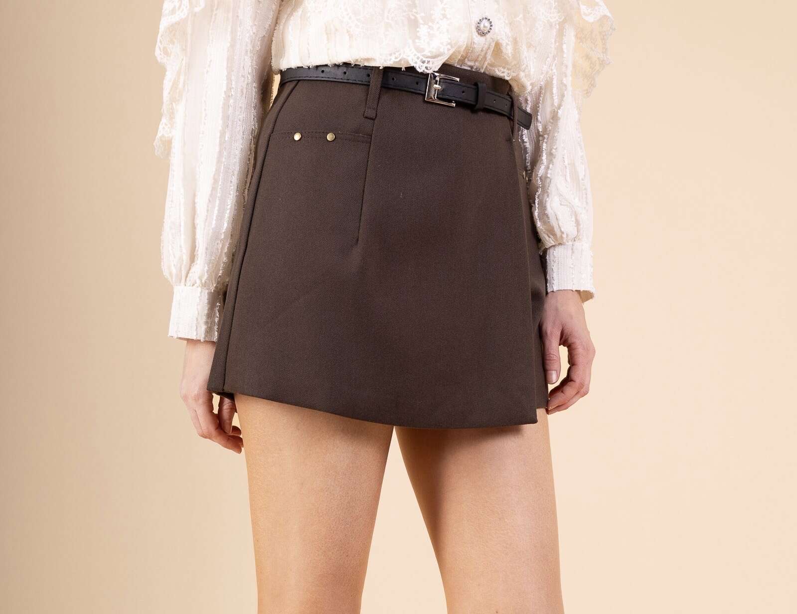 Cropped Faux leather Jacket