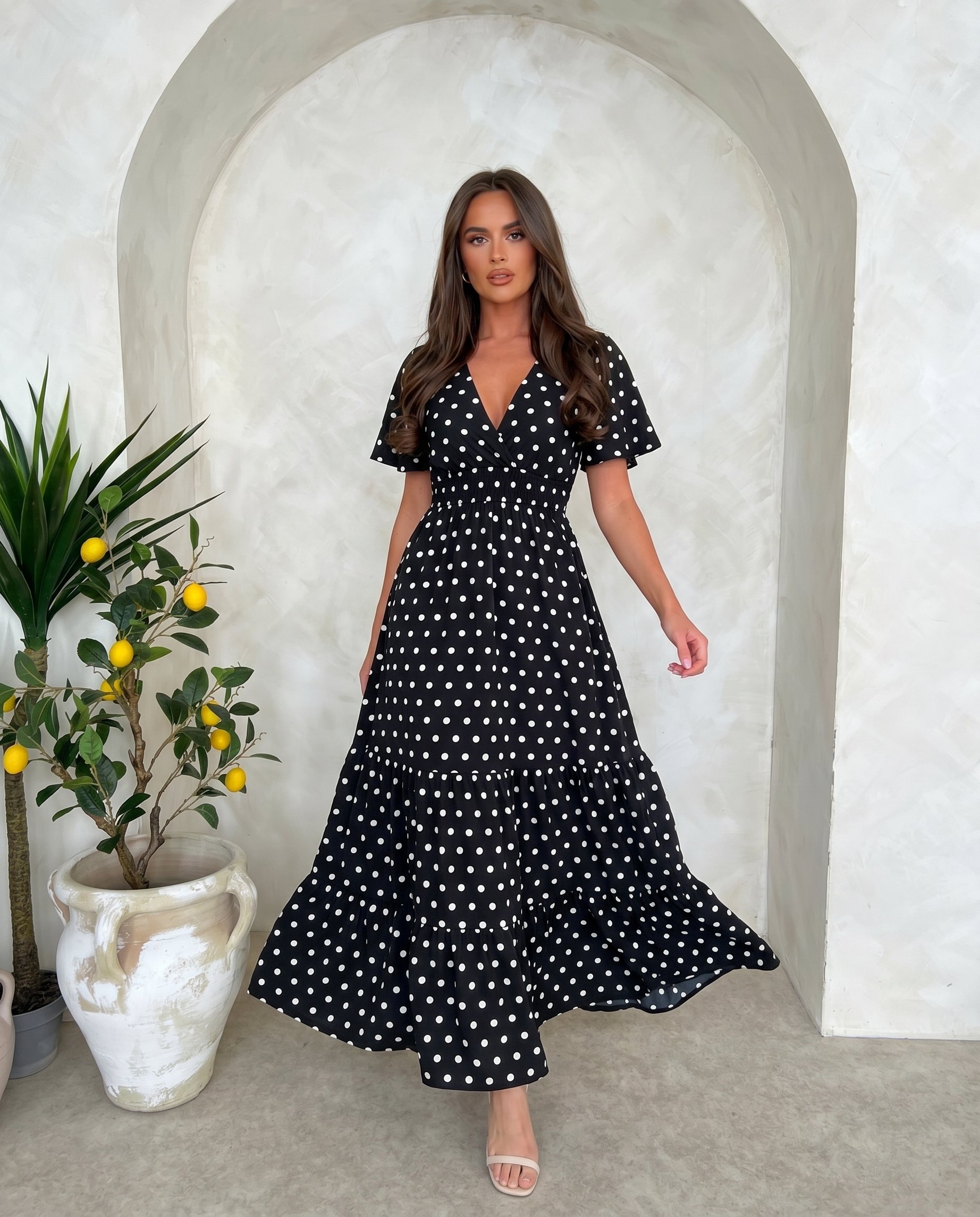 Sukienka DOTS EDITION Miss Sara Ruffles - 2