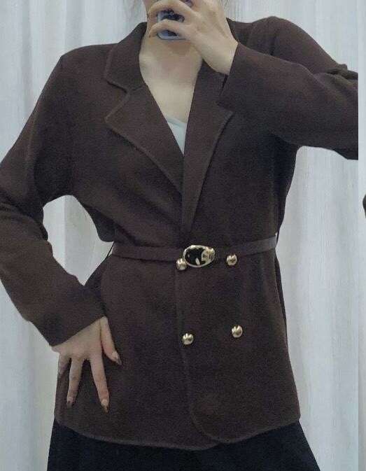 Cropped Faux leather Jacket