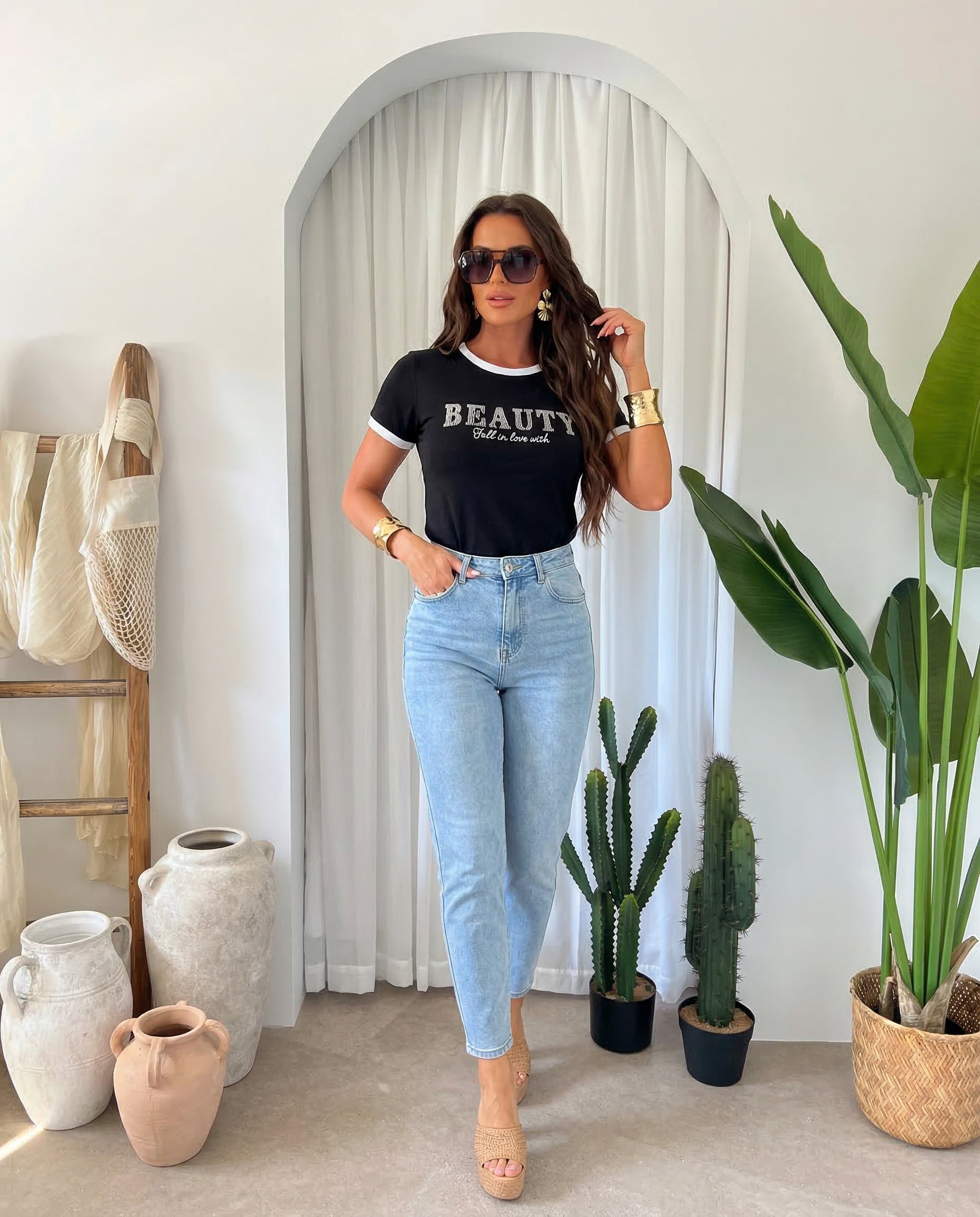 Cropped Faux leather Jacket