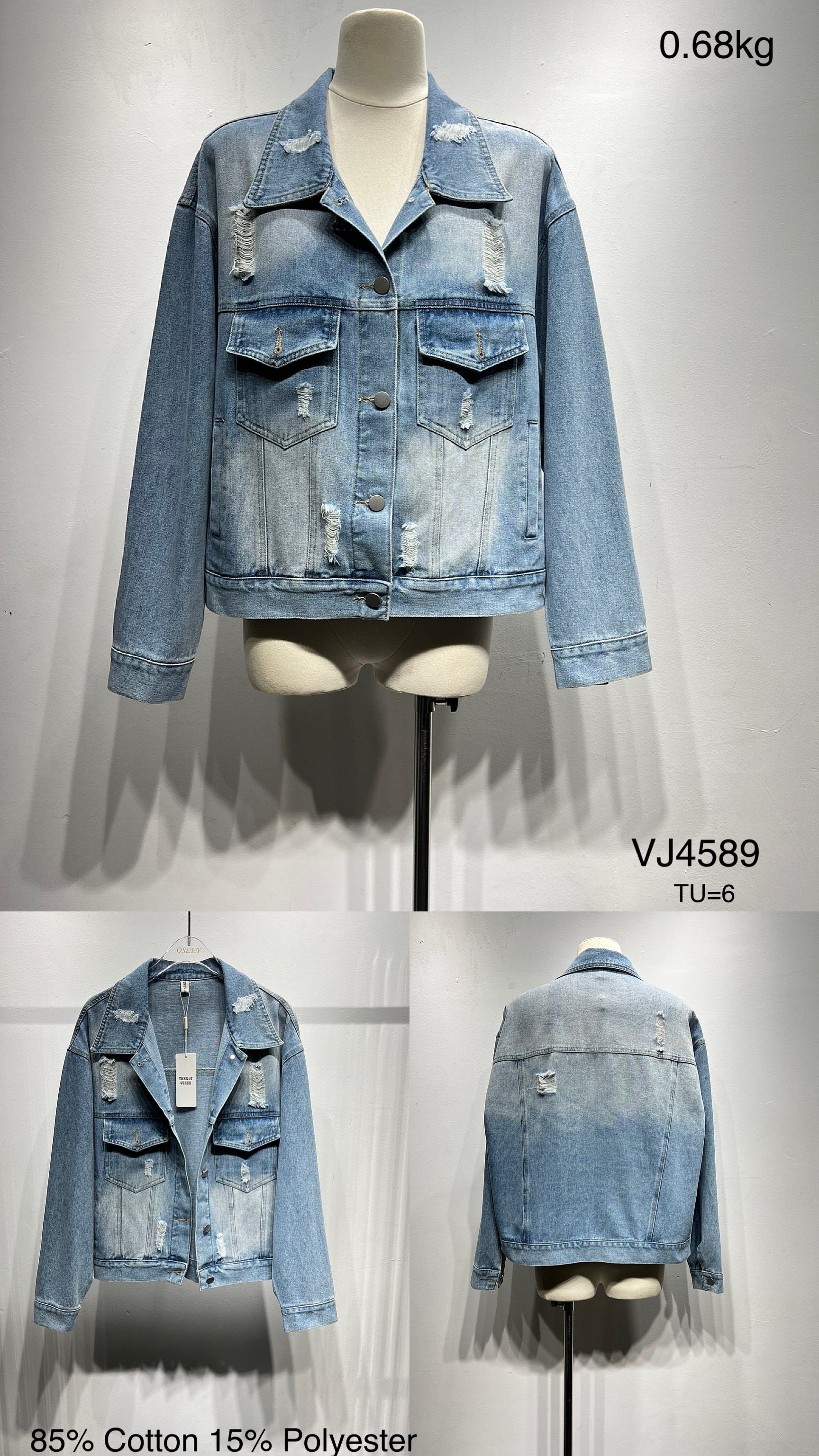 Cropped Faux leather Jacket