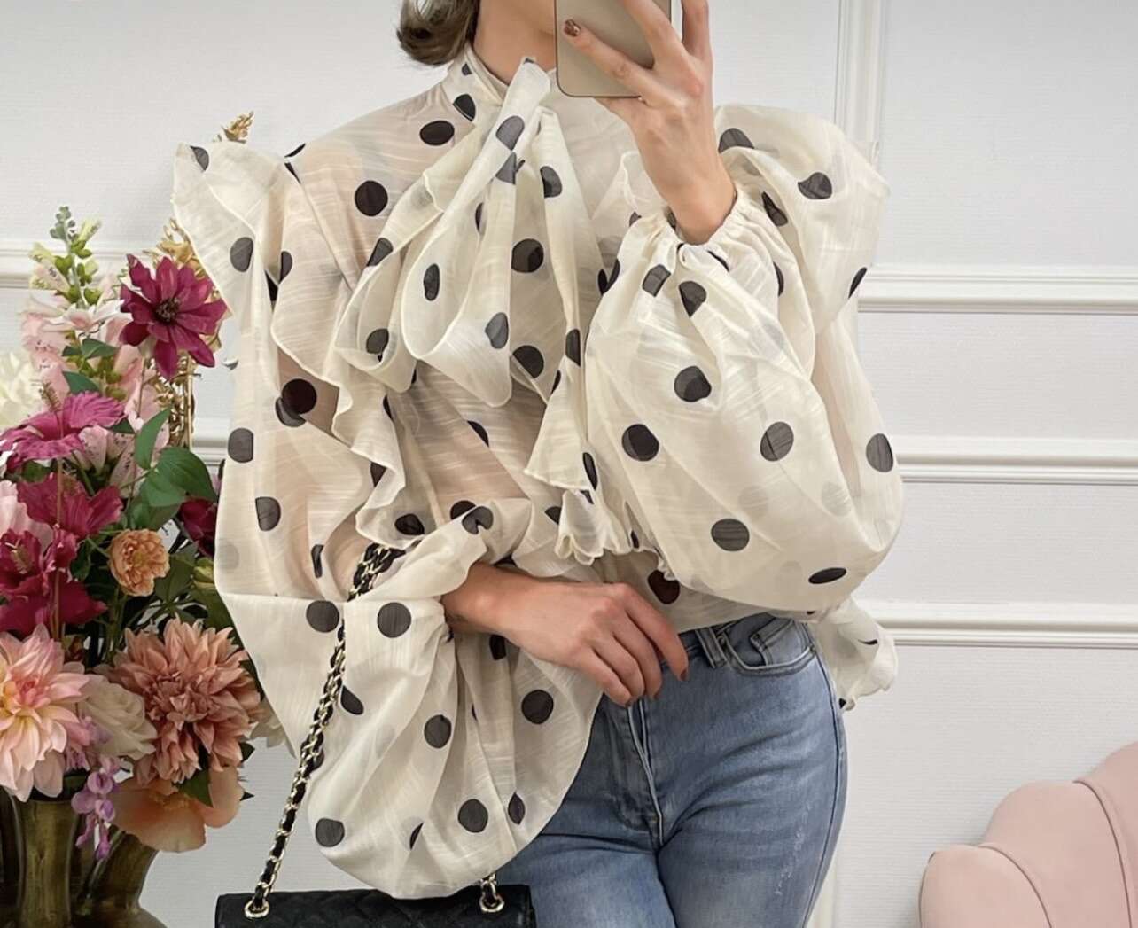 Cropped Faux leather Jacket