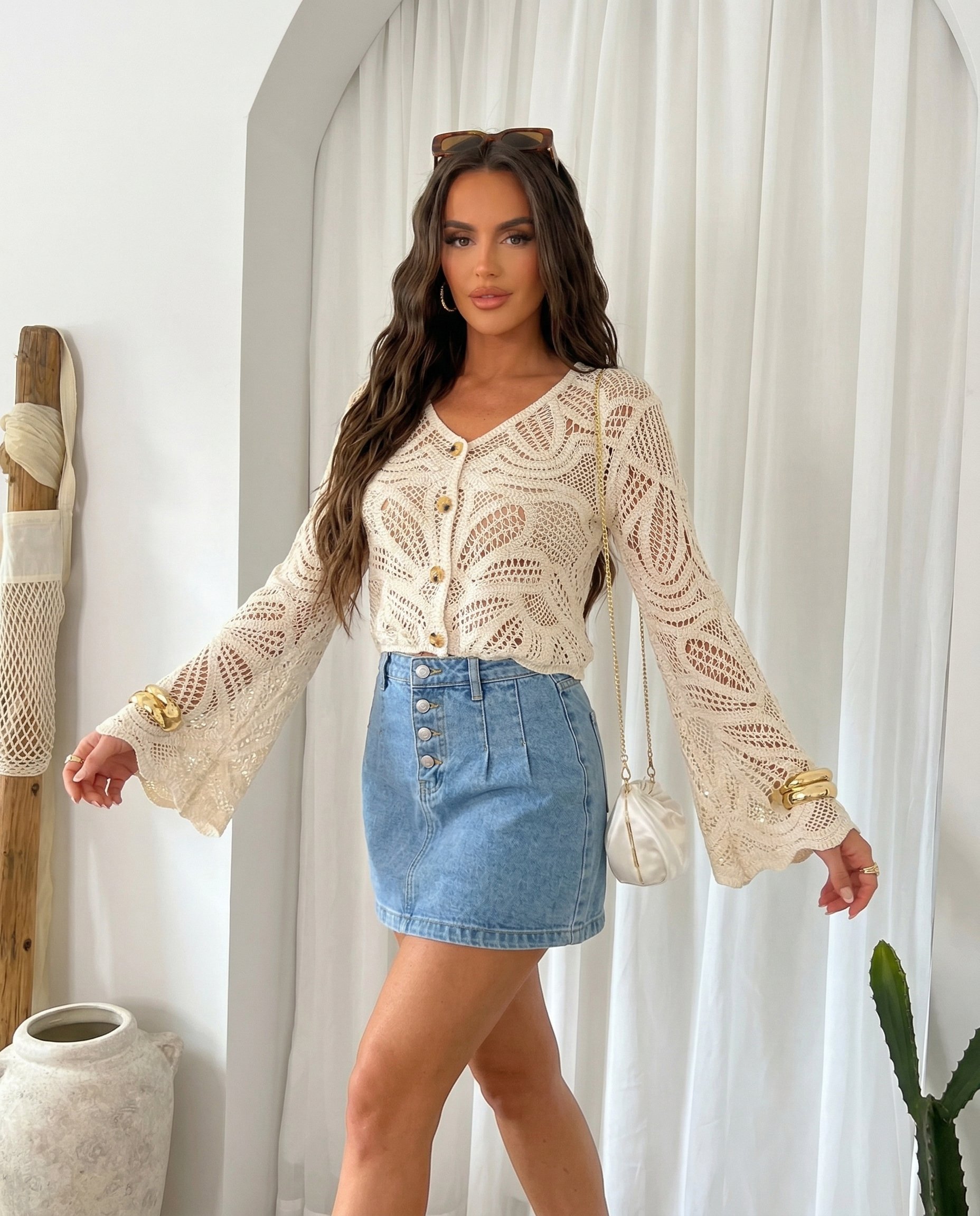 Cropped Faux leather Jacket