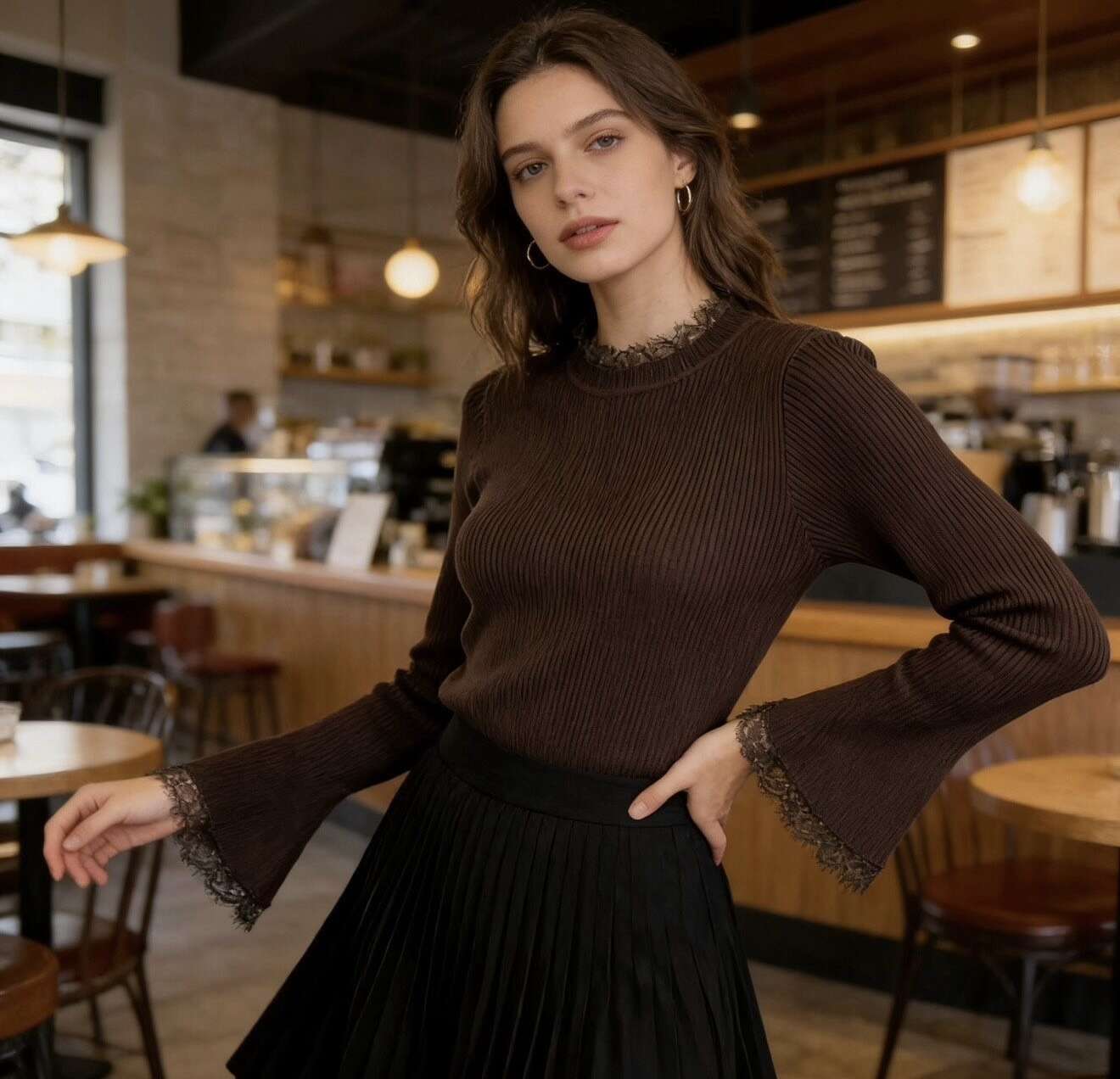 Cropped Faux leather Jacket