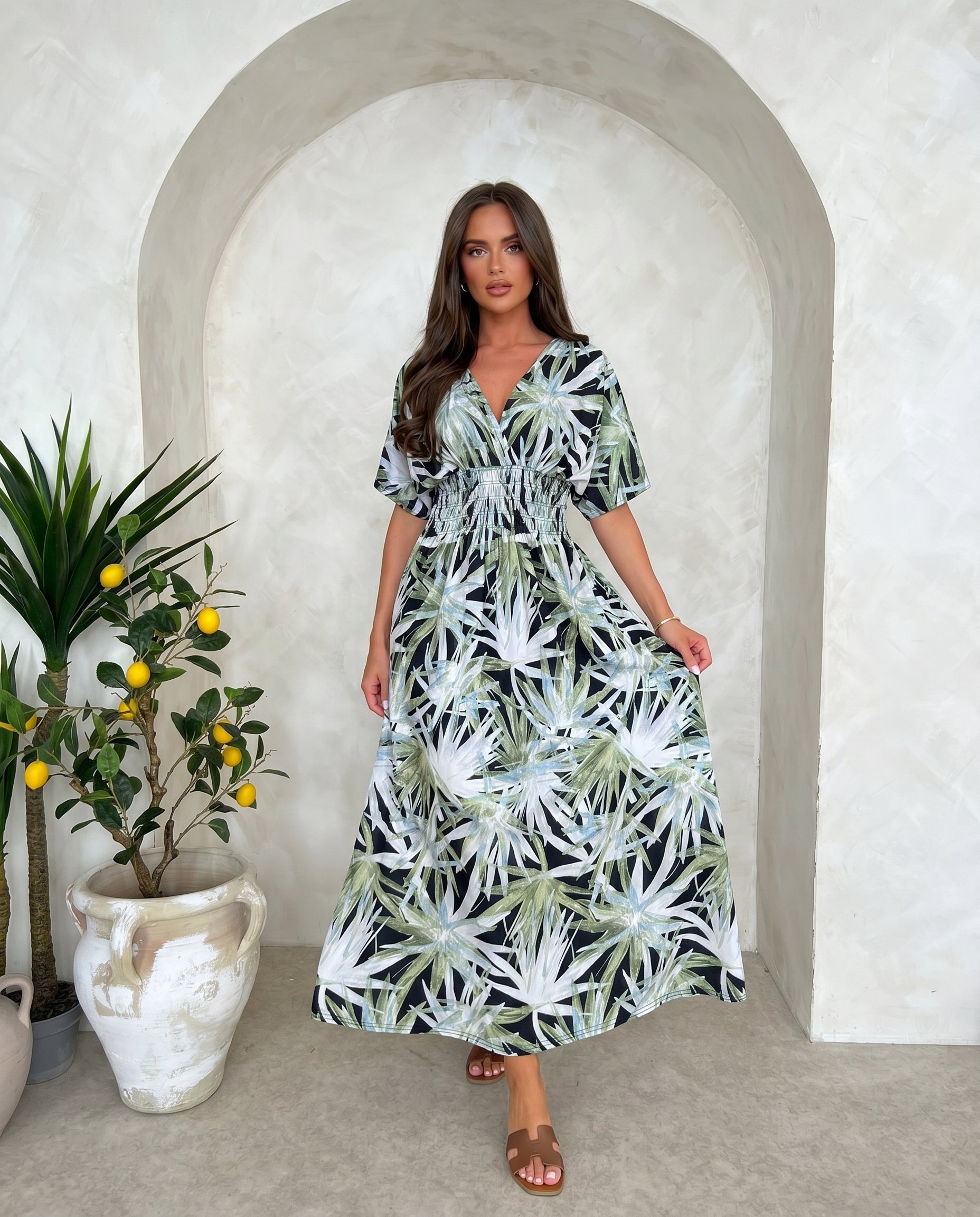 Sukienka HOLLI Zimny Materiał