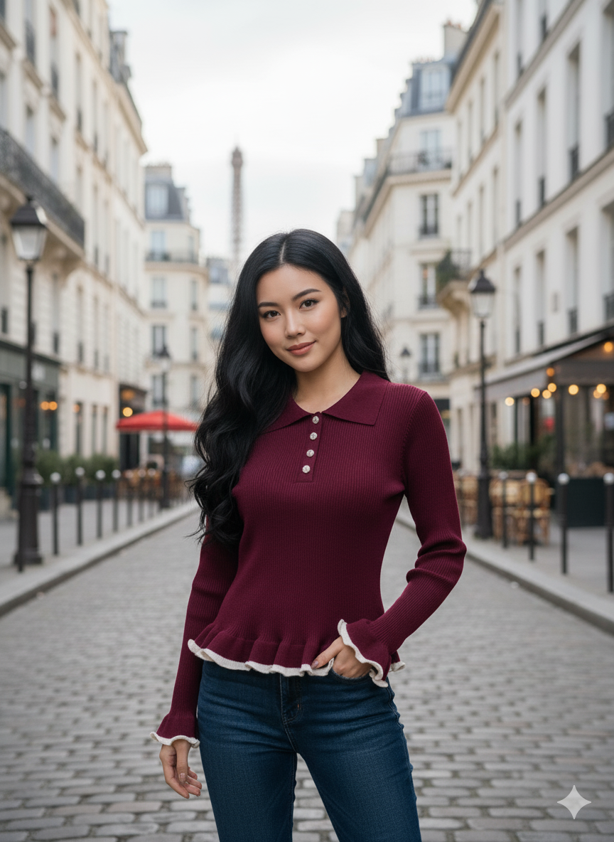 Cropped Faux leather Jacket