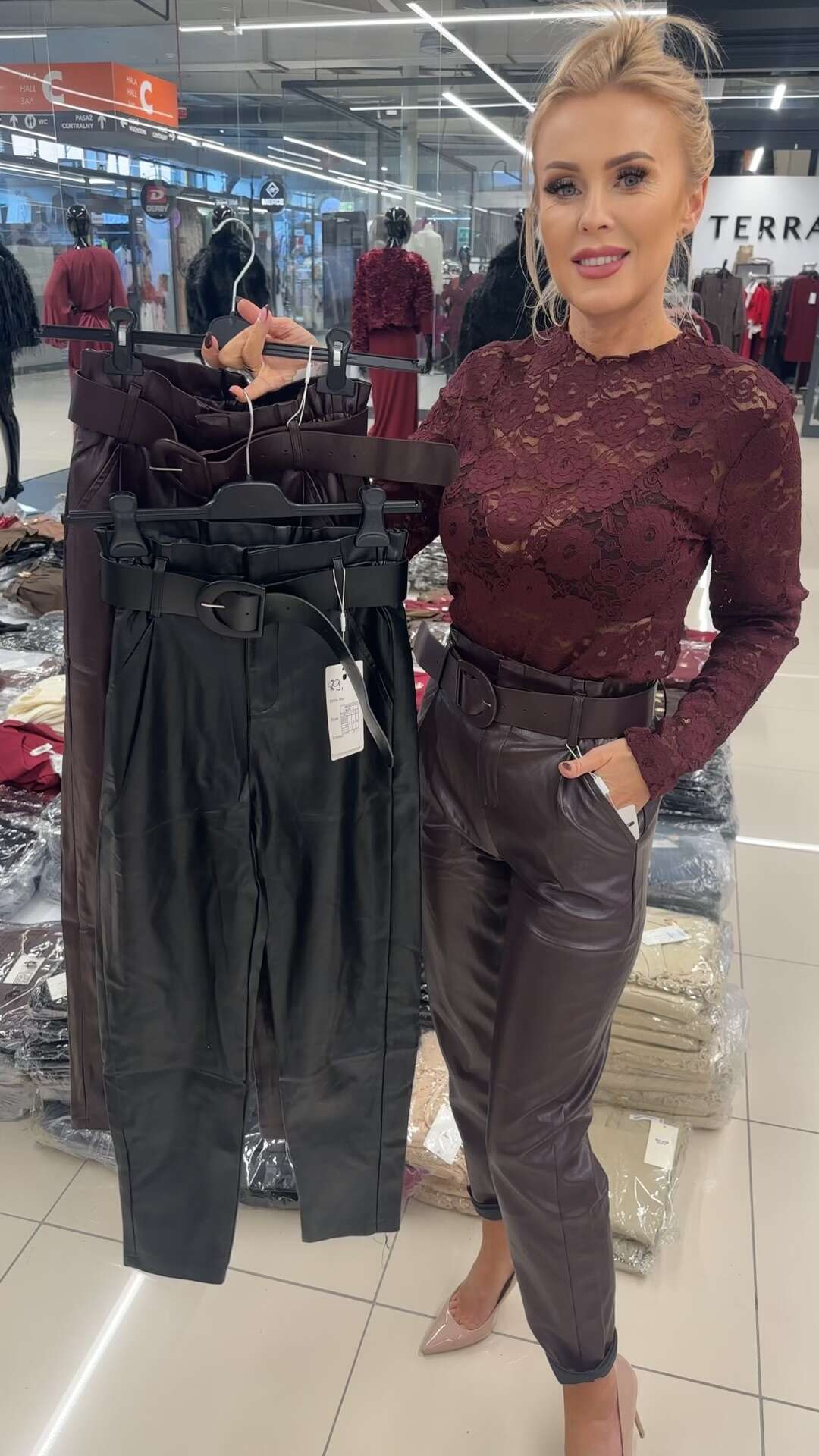 Cropped Faux leather Jacket