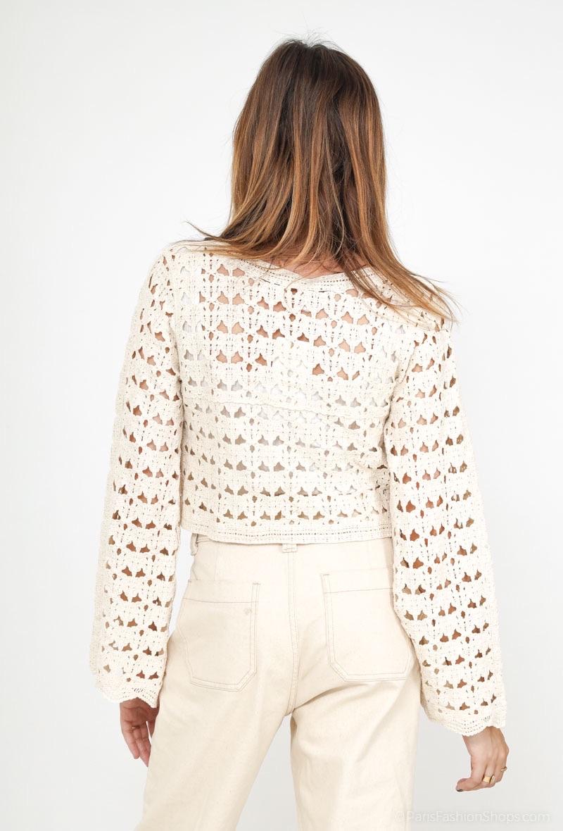 Cropped Faux leather Jacket