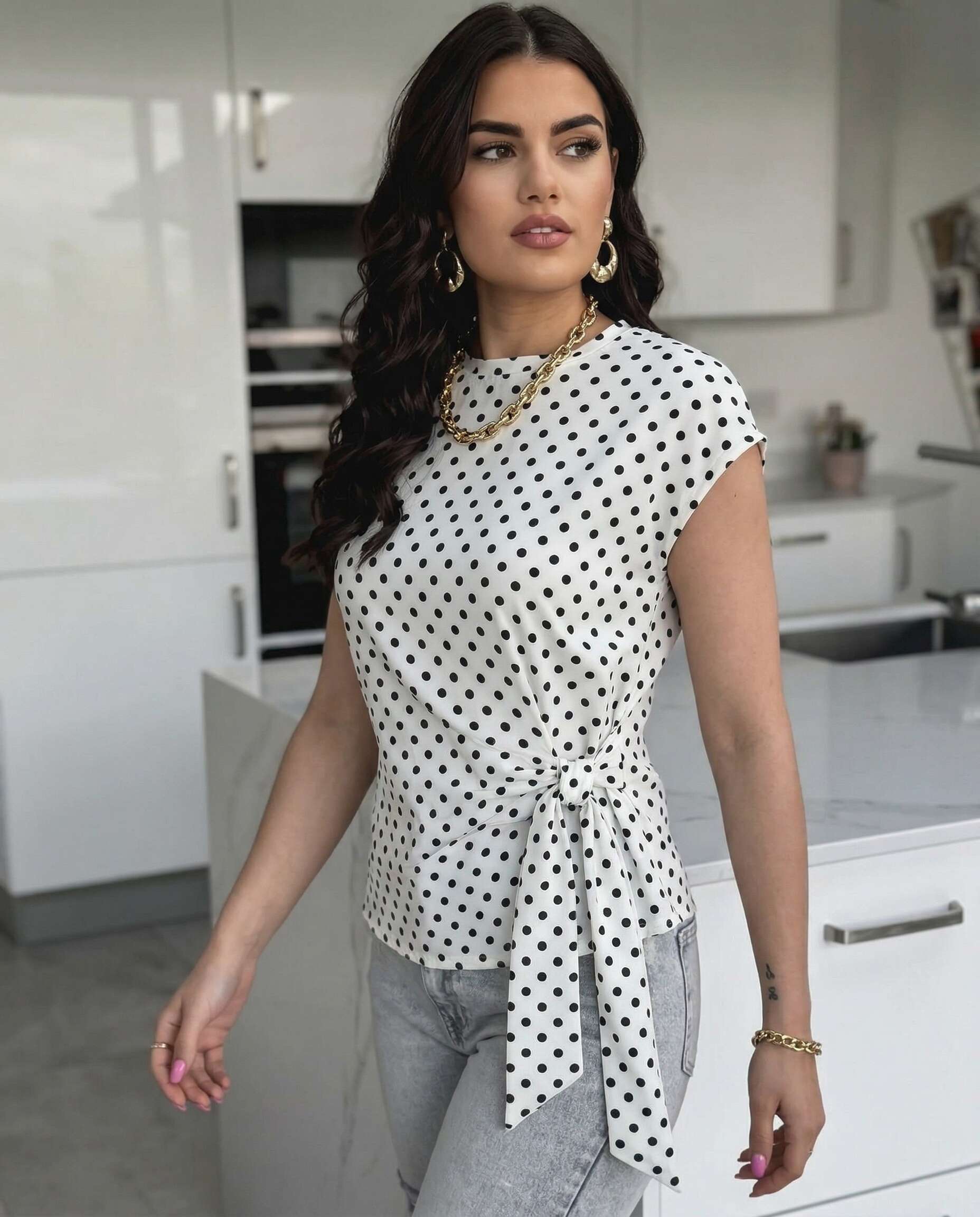 Cropped Faux leather Jacket