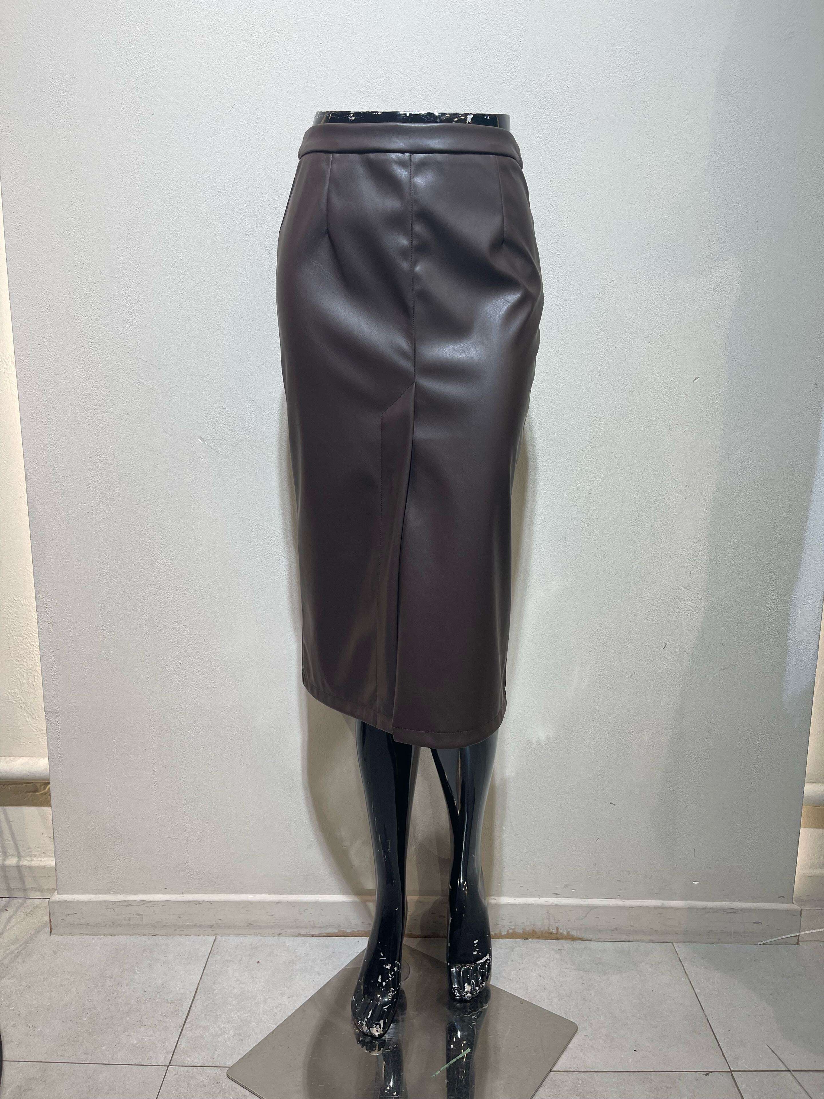 Cropped Faux leather Jacket
