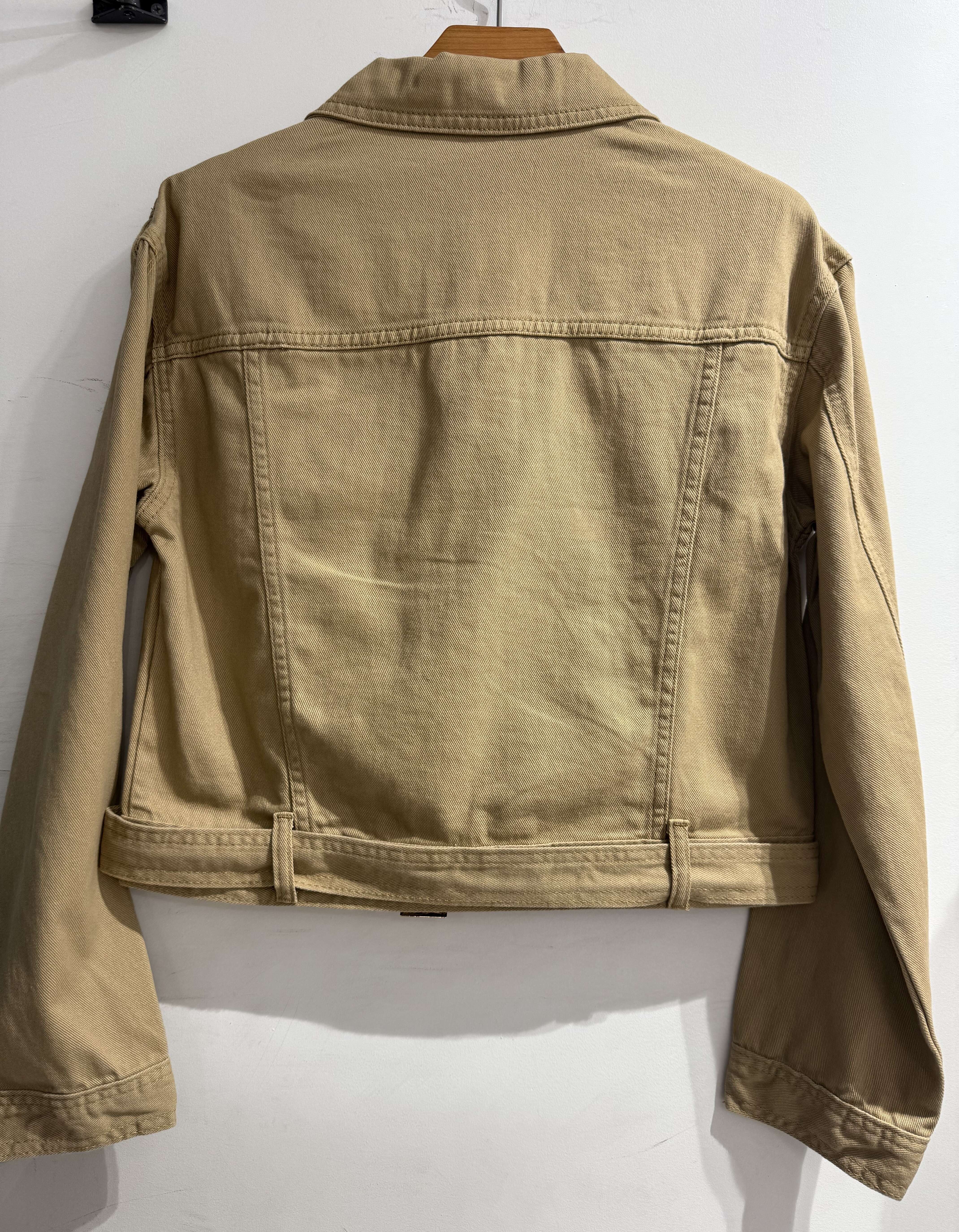 Cropped Faux leather Jacket