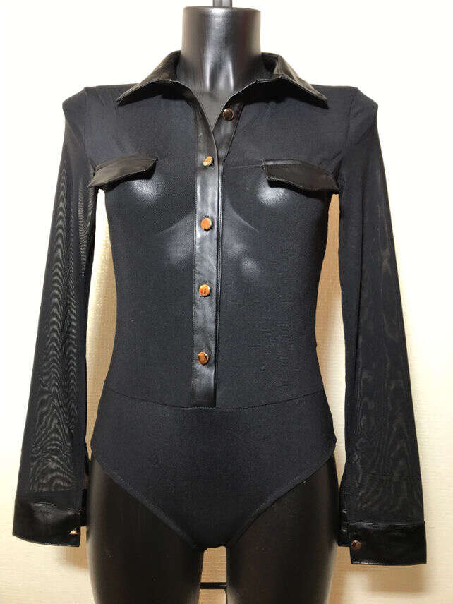 Cropped Faux leather Jacket