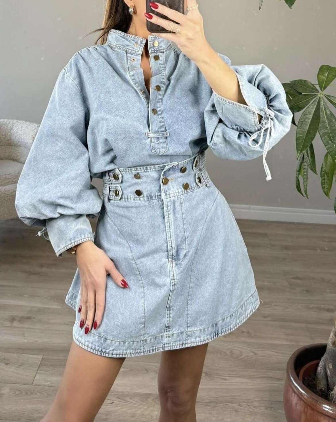 Cropped Faux leather Jacket