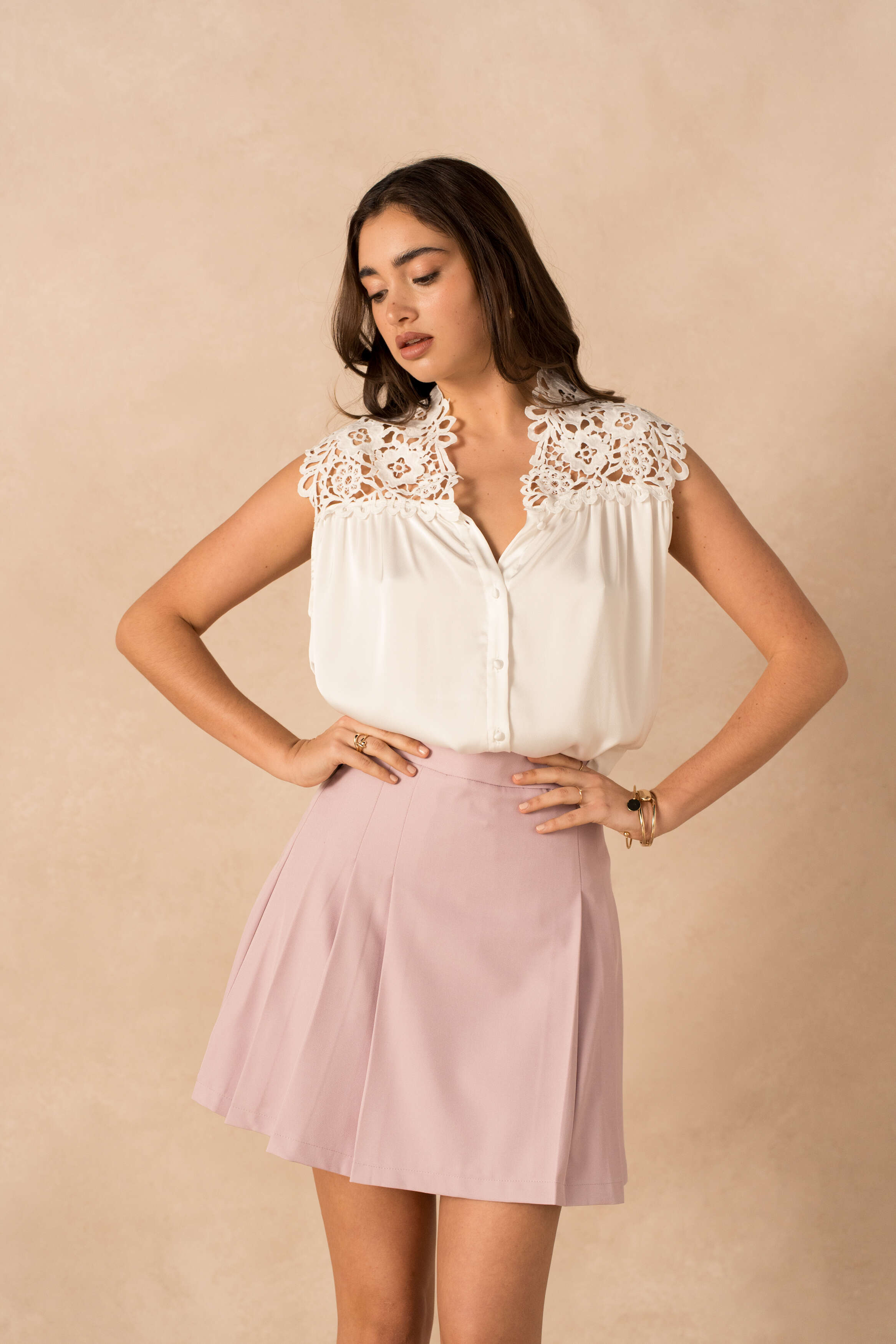 Cropped Faux leather Jacket