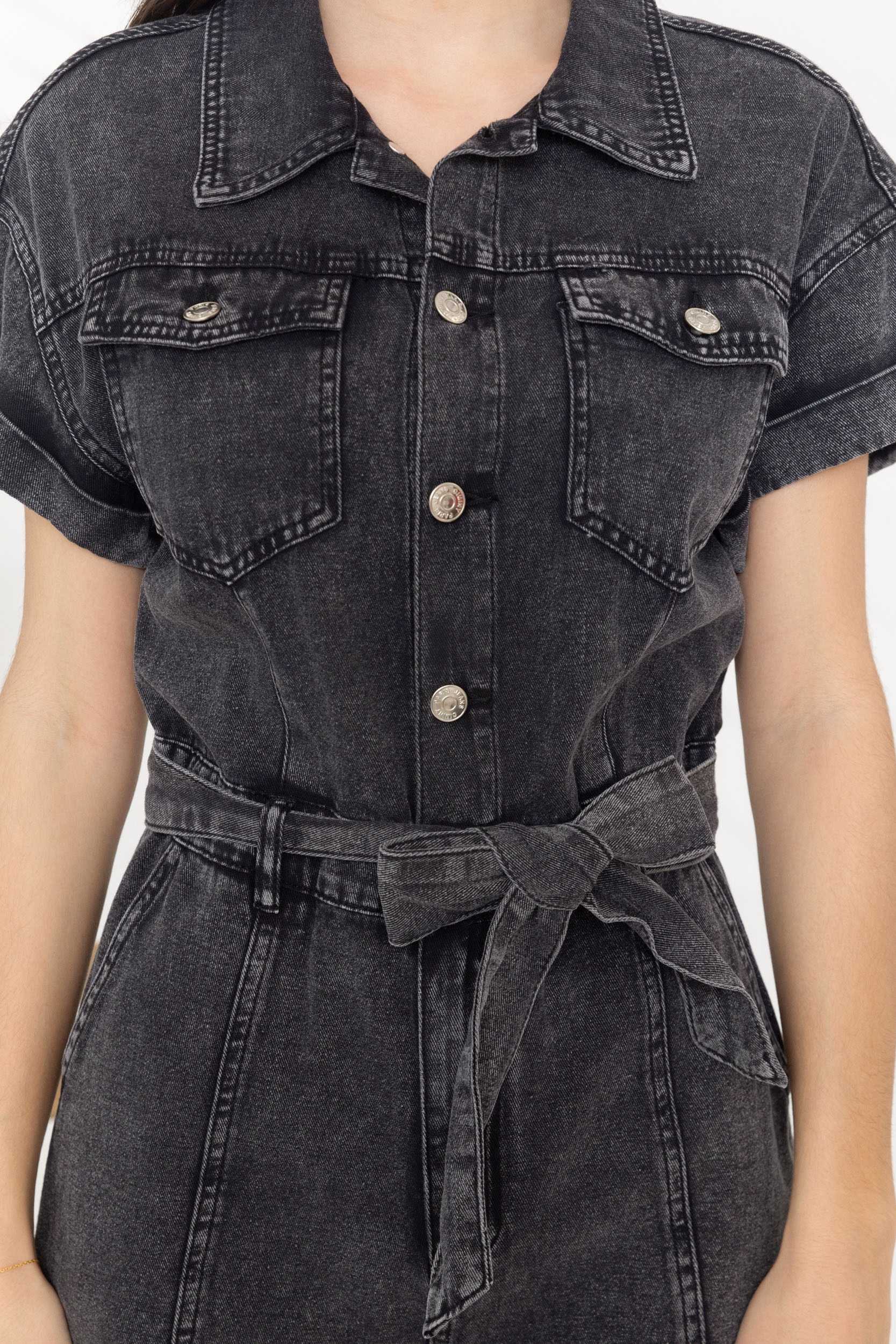 Cropped Faux leather Jacket