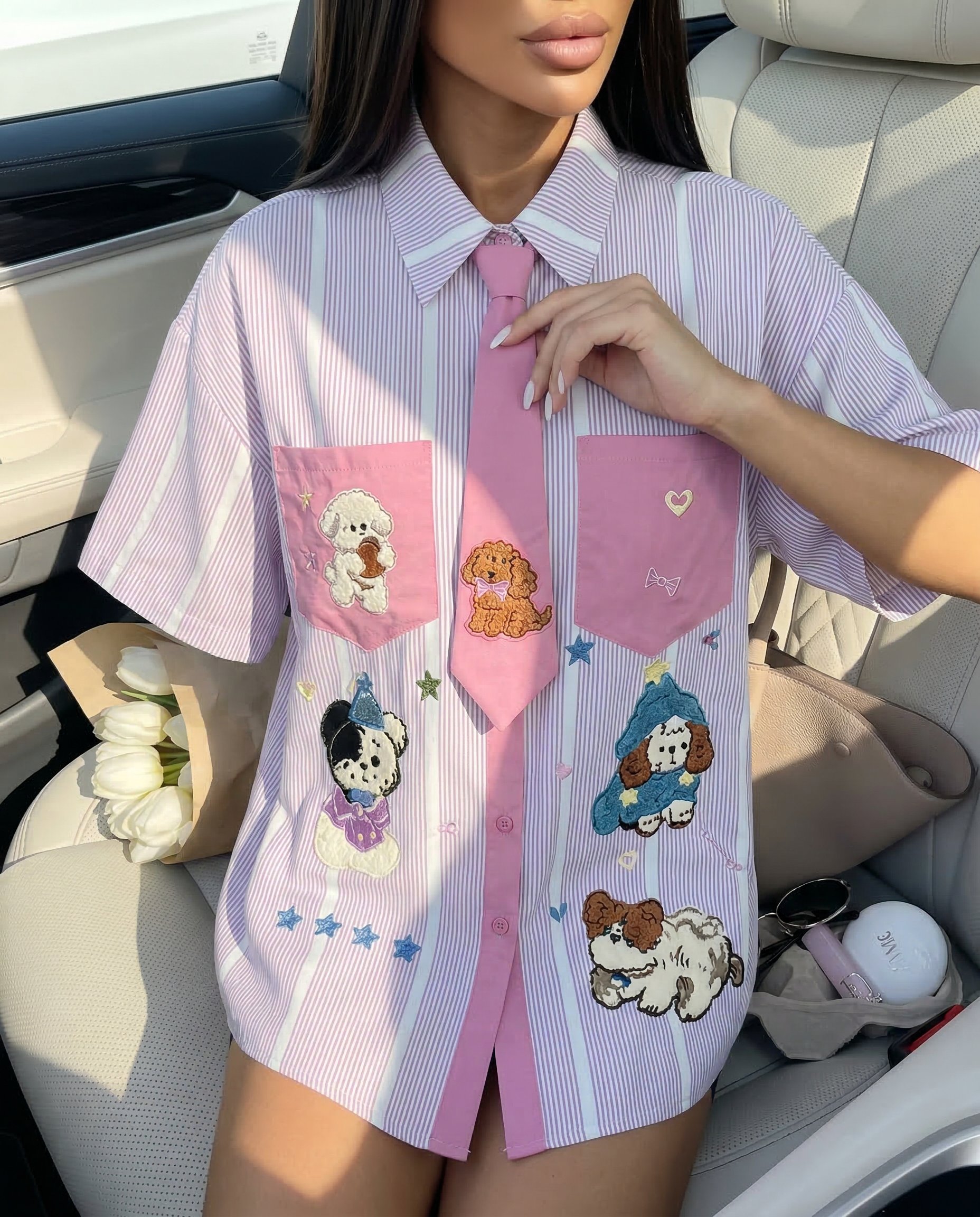 Cropped Faux leather Jacket