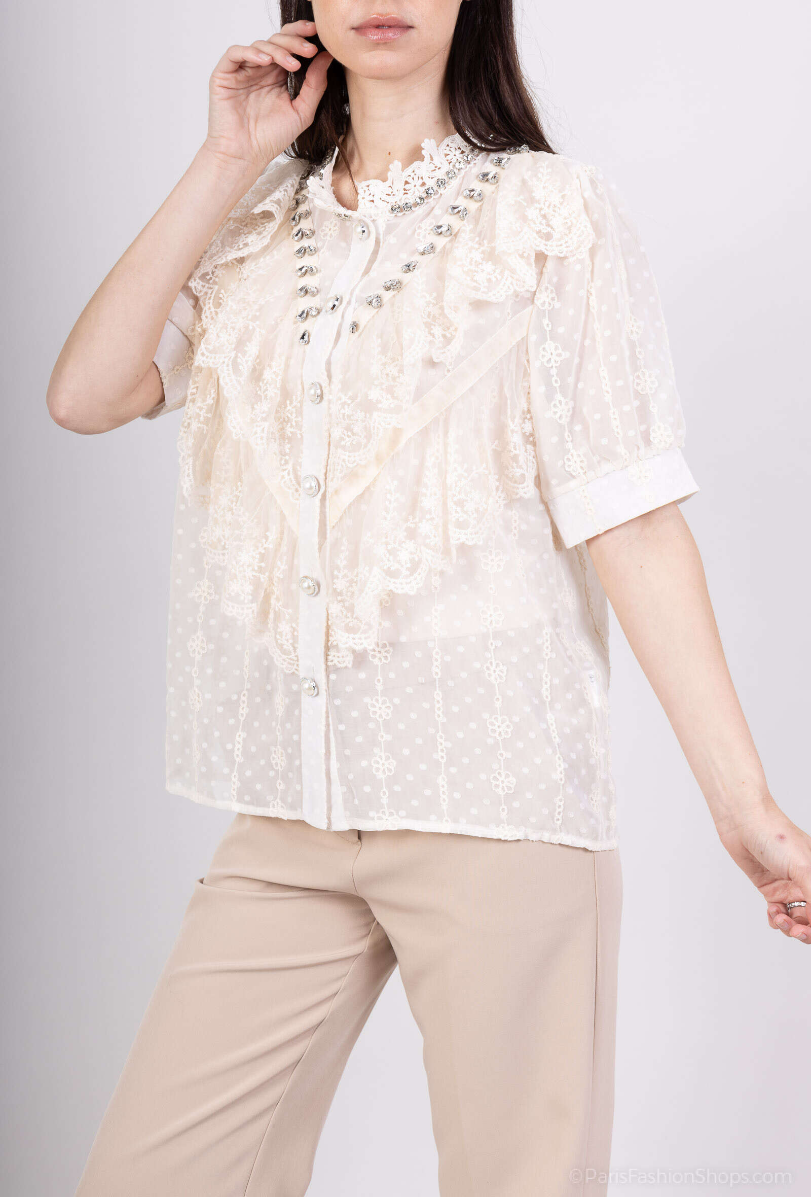 Cropped Faux leather Jacket