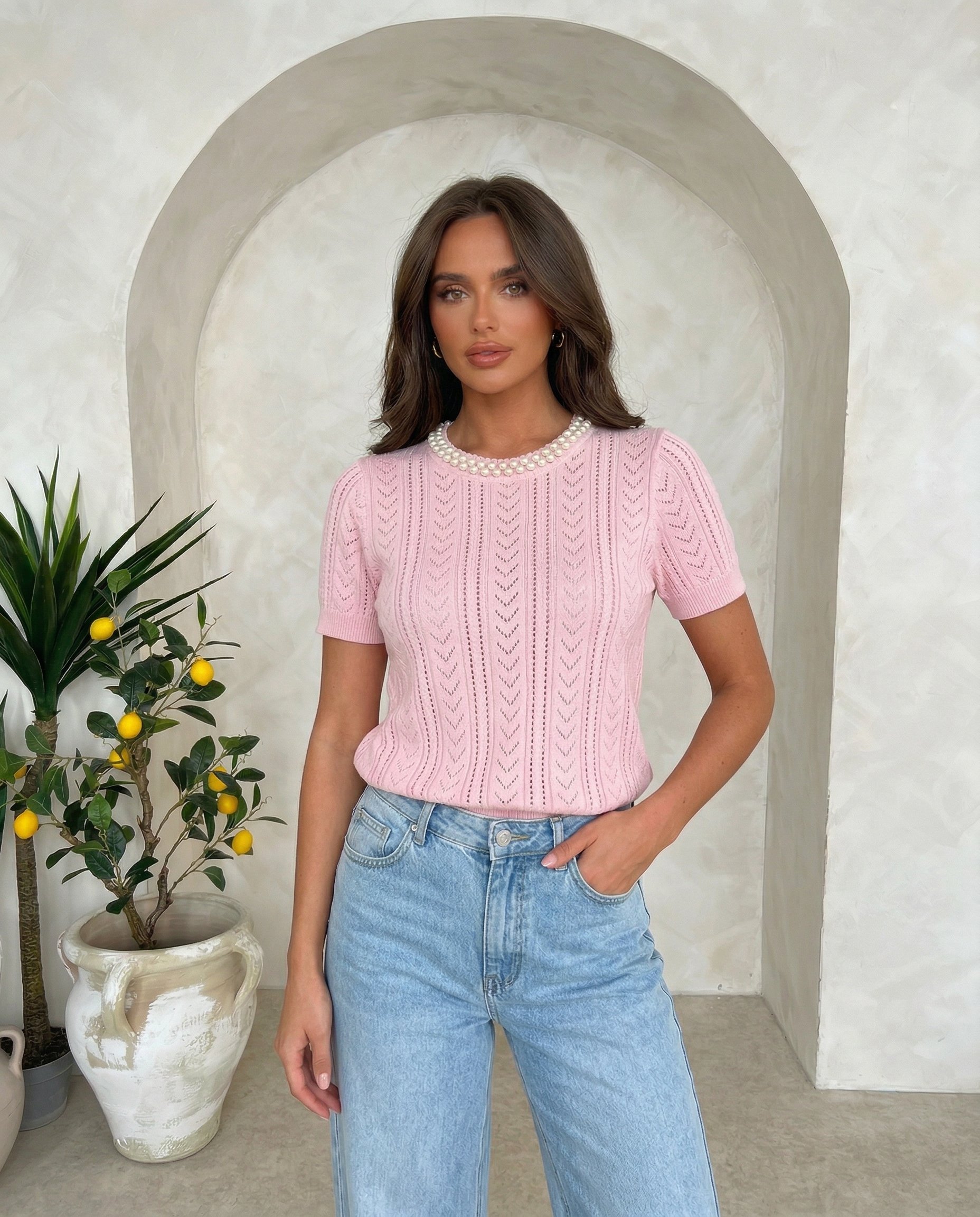 Cropped Faux leather Jacket