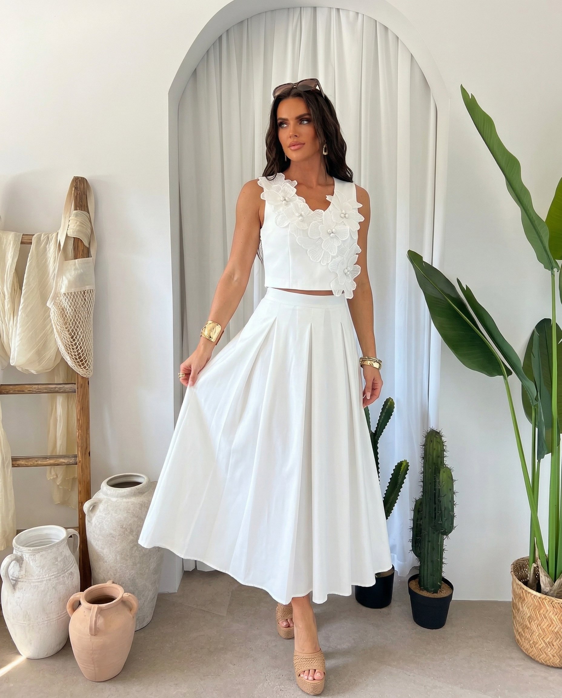 Cropped Faux leather Jacket