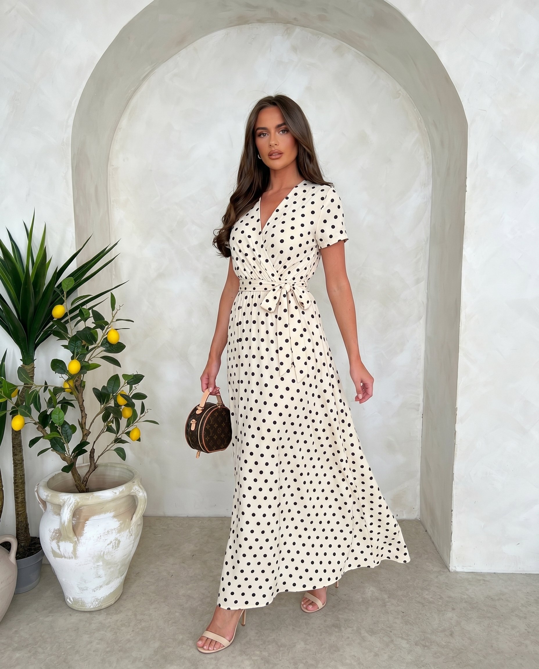 Sukienka DOTS EDITION Miss Sara Sleeves - 5