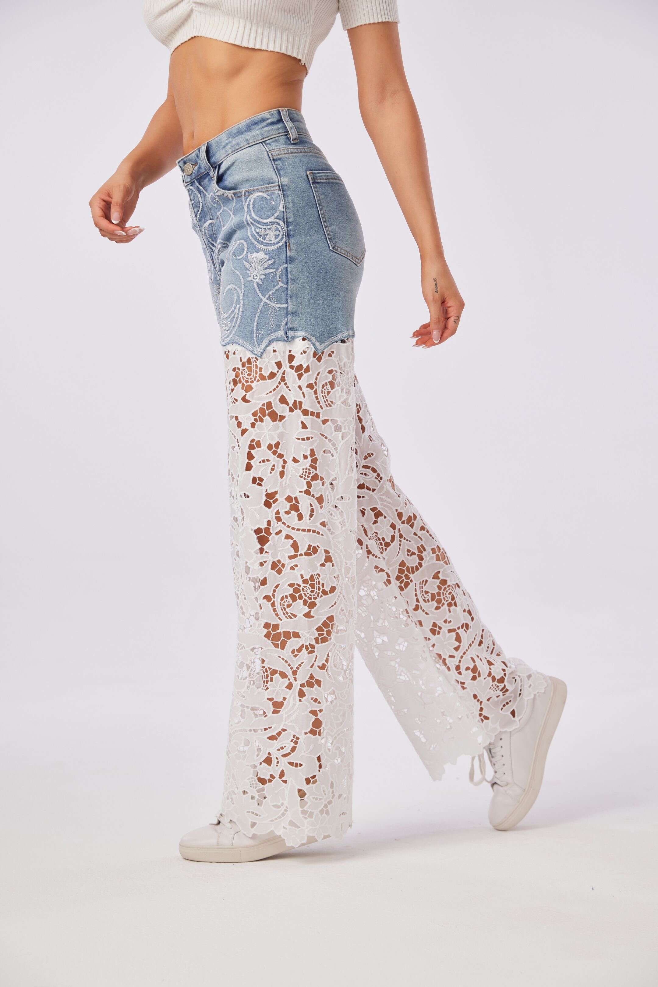 Cropped Faux leather Jacket